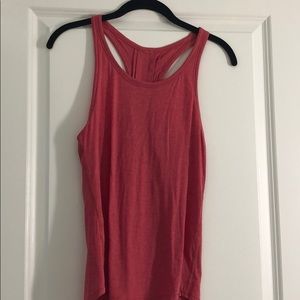 Coral/red tank lulu lemon